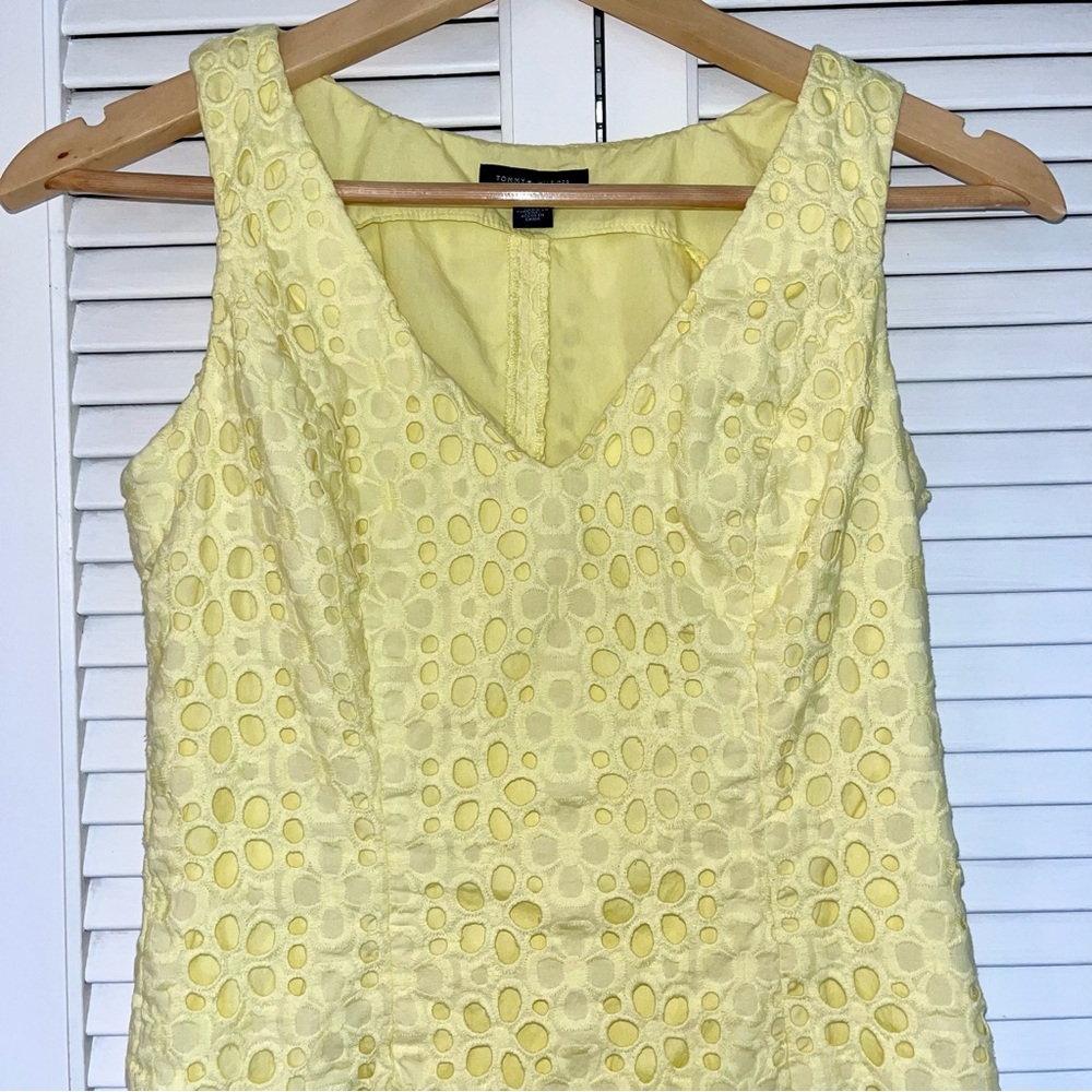 Tommy Hilfiger Yellow Eyelet Dress - Picture 5 of 11